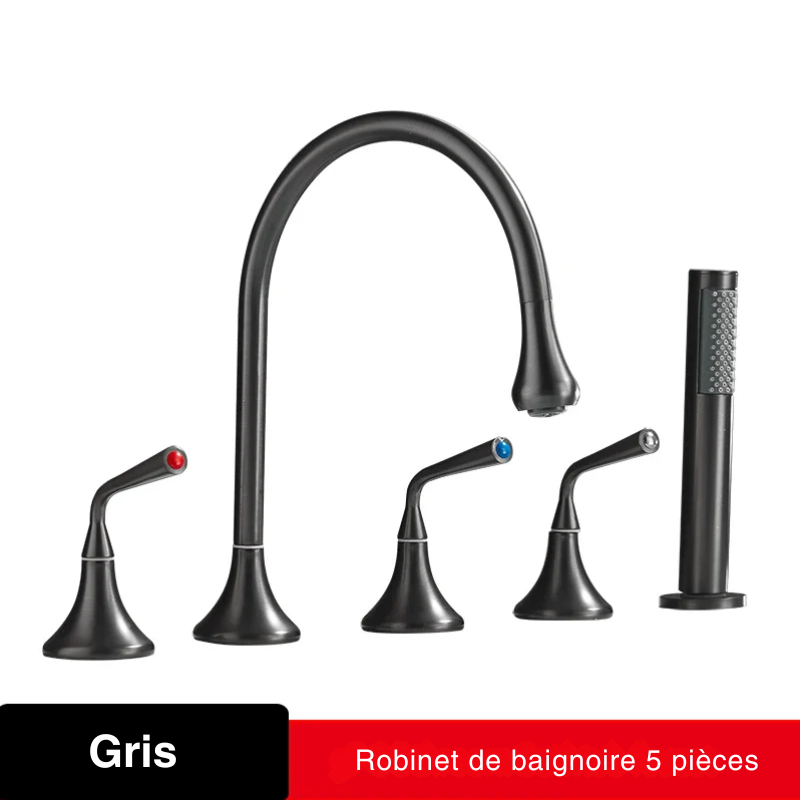 Mitigeur Baignoire Sur Gorge Noir