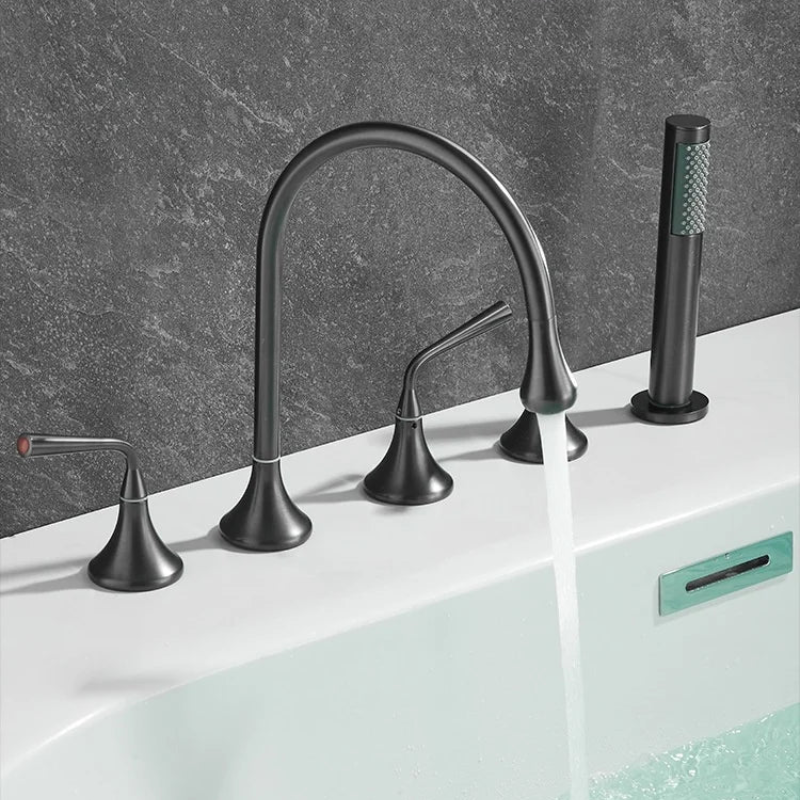 Mitigeur Baignoire Sur Gorge Noir