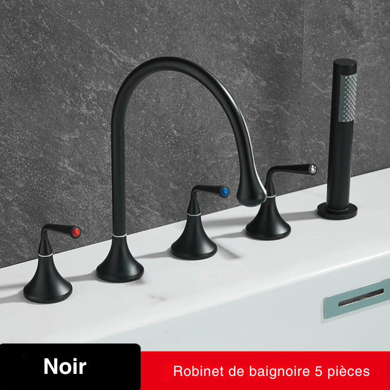 Mitigeur Baignoire Sur Gorge Noir
