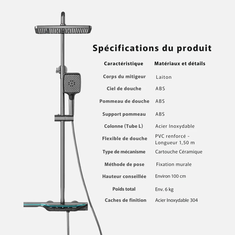 Colonne De Douche 3 Voies