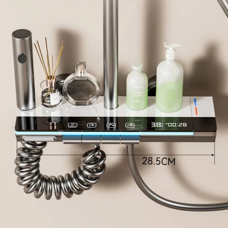 Colonne De Douche Avec Mitigeur Blanc