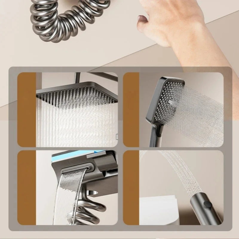 Colonne De Douche Avec Mitigeur Blanc