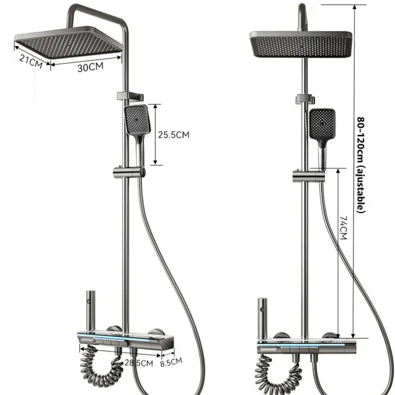 Colonne De Douche Avec Mitigeur Blanc