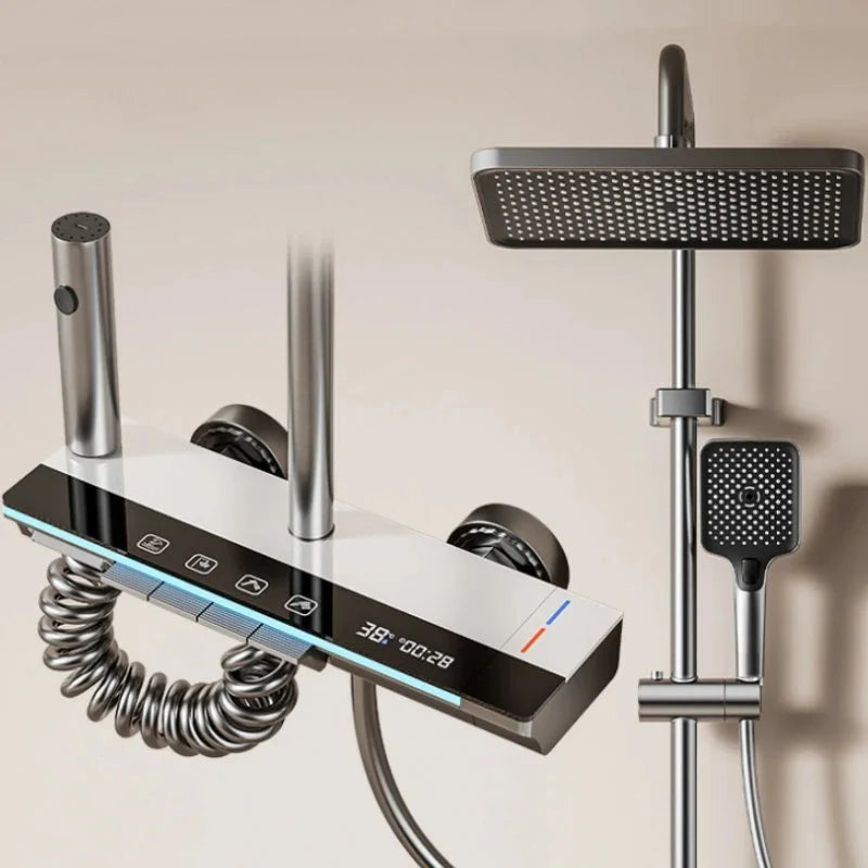 Colonne de douche avec mitigeur blanc