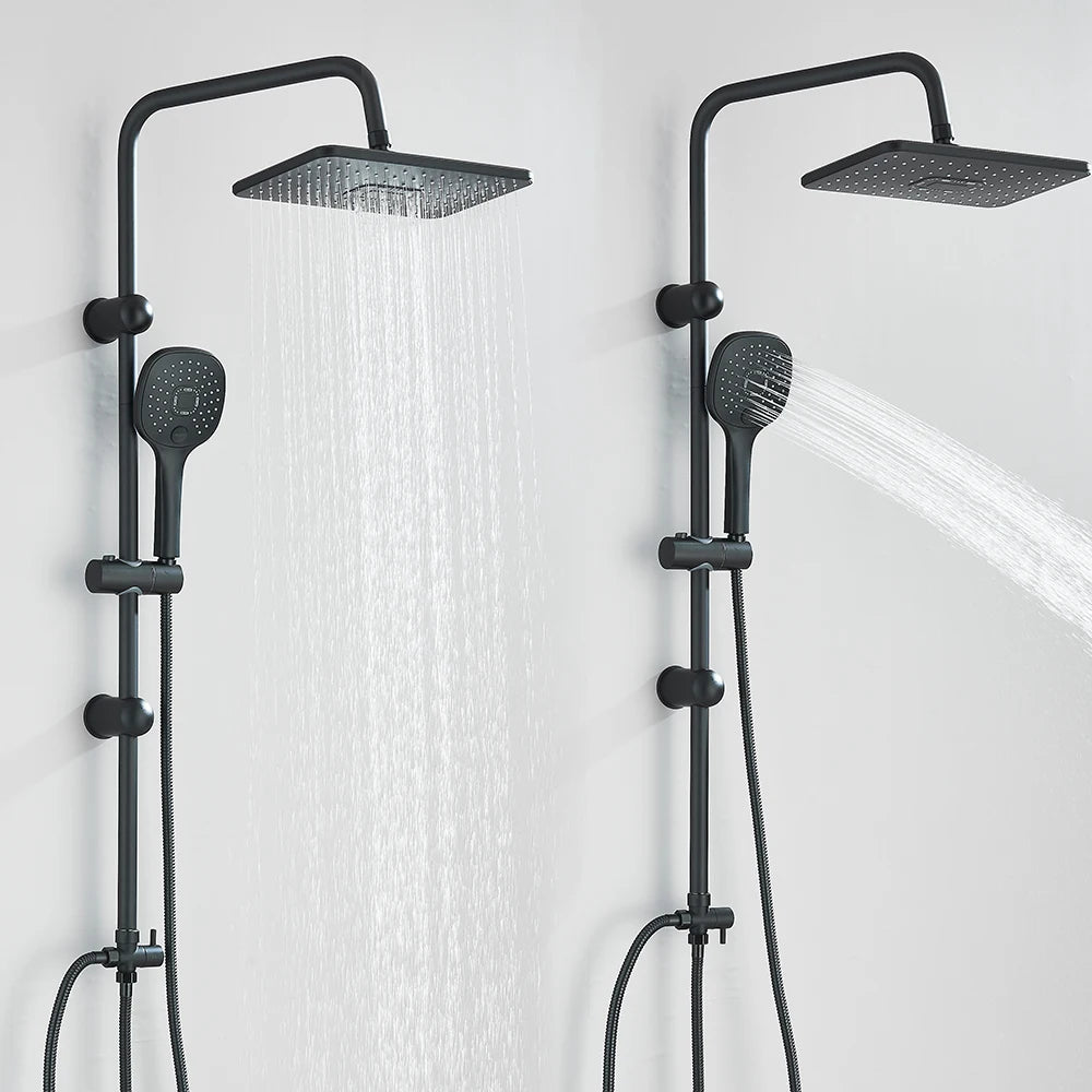 Colonne de douche chrome avec douchette – sans mitigeur intégré - Focett