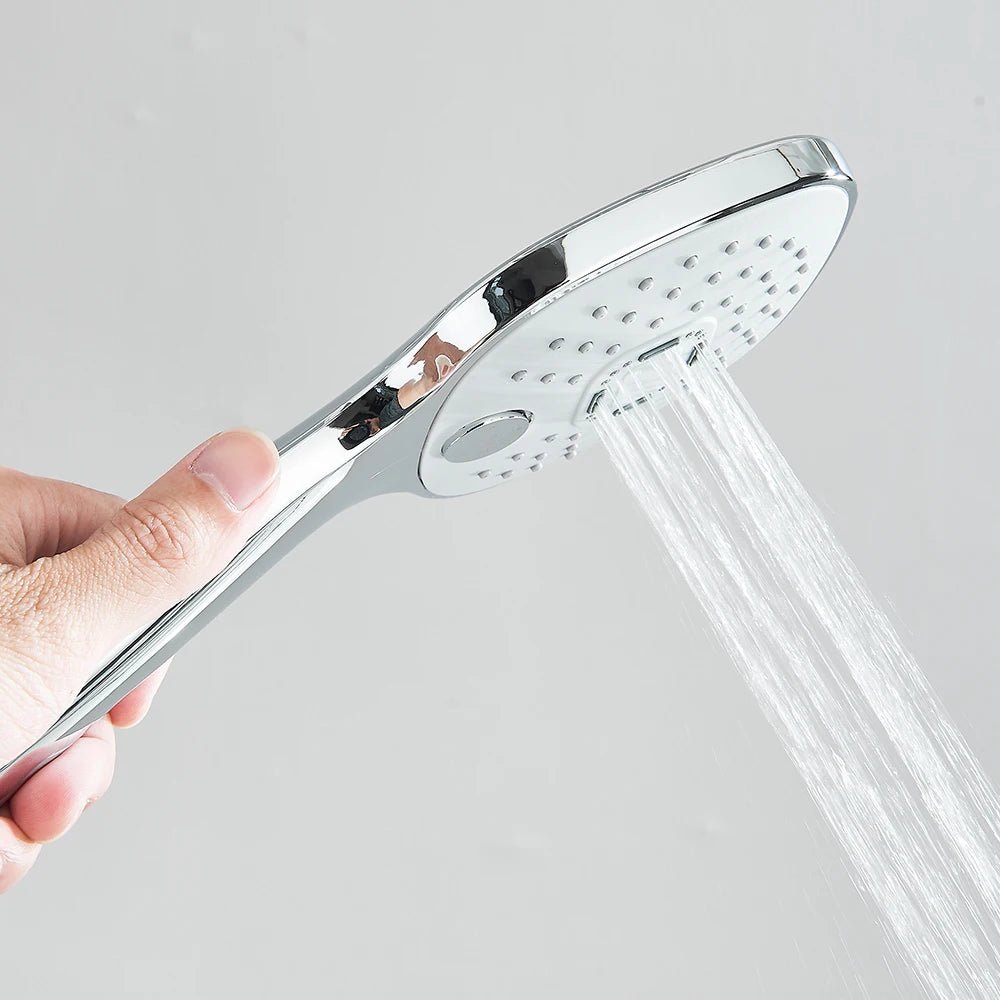 Colonne de douche chrome avec douchette – sans mitigeur intégré - Focett
