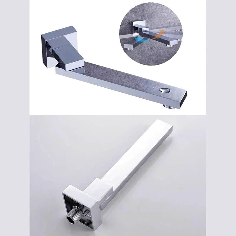 Colonne De Douche Diam 30 cm Chromé Foncé - Focett