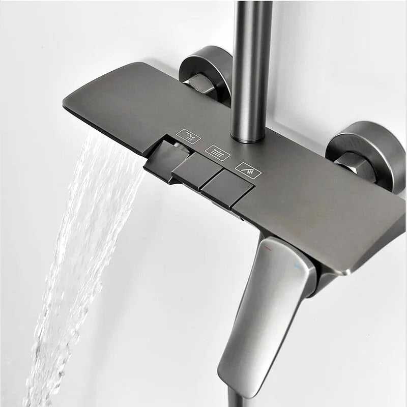 Colonne De Douche En Laiton Doré - Focett