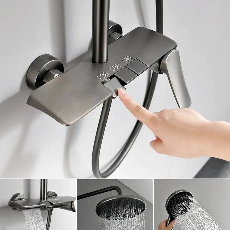 Colonne De Douche En Laiton Doré - Focett