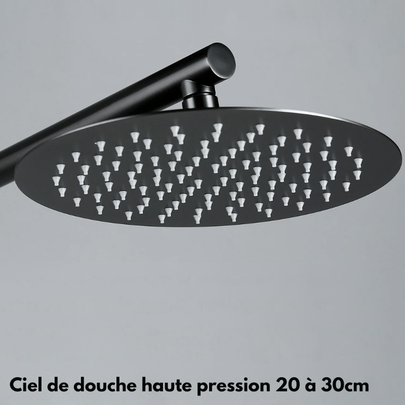 Colonne de douche encastrable gris finitions haut de gamme - Focett