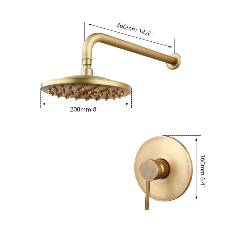 Colonne De Douche Encastrable Laiton - Focett