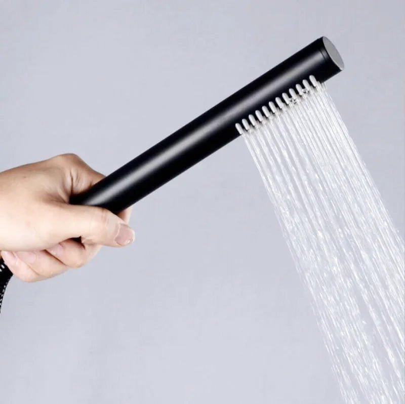 Colonne De Douche Encastrable Noir Mat