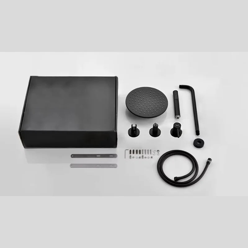 Colonne De Douche Encastrable Noir Mat