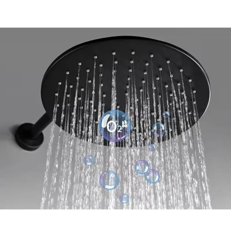 Colonne De Douche Encastrable Noir Mat