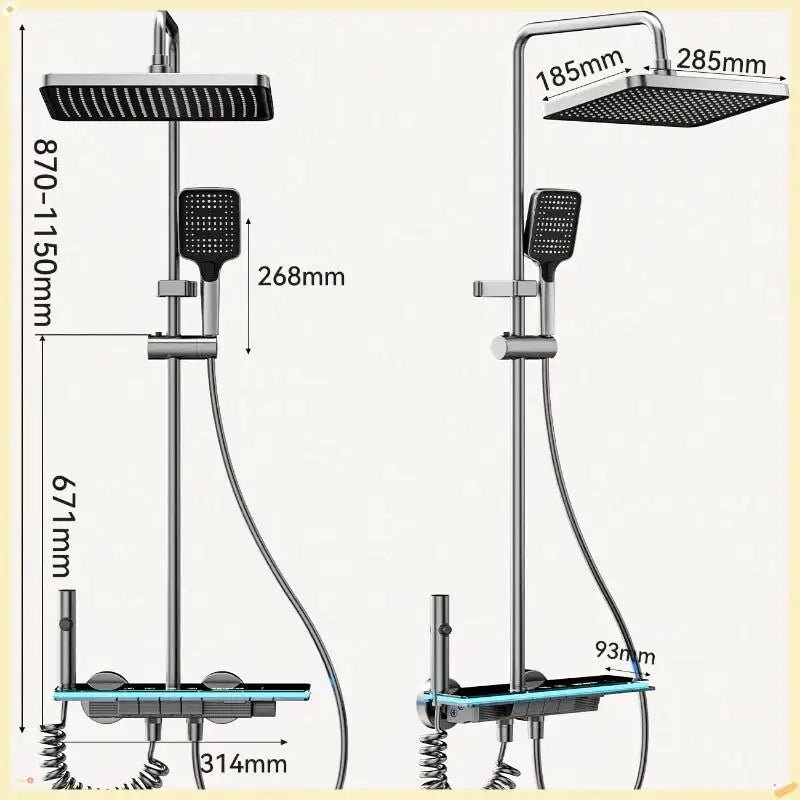 Colonne De Douche Gris Argent