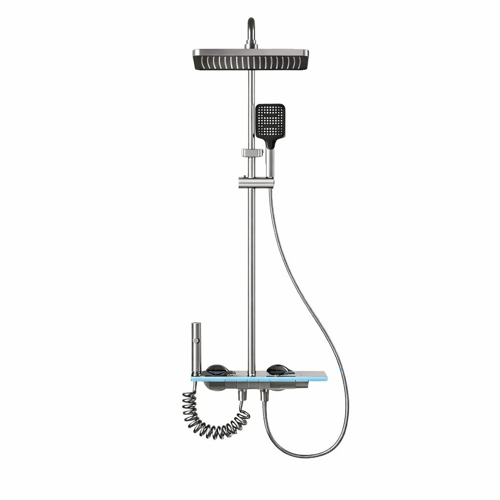 Colonne de douche gris argent