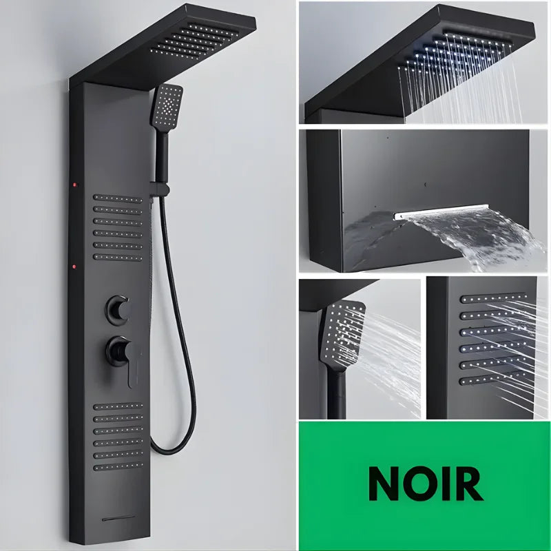 Colonne De Douche Hydromassante Avec Led