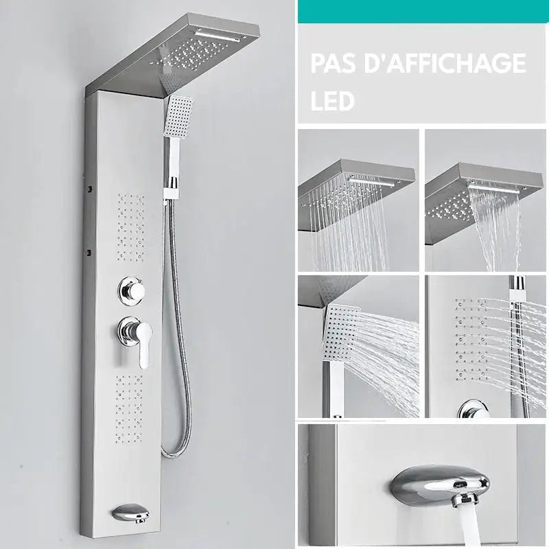 Colonne De Douche Hydromassante Avec Led - Focett