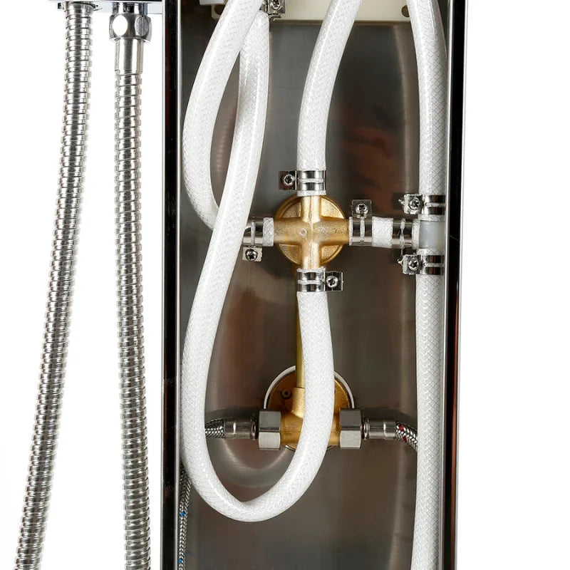 Colonne De Douche Hydromassante Blanche