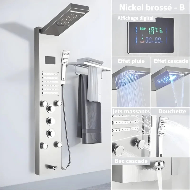 Colonne De Douche Hydromassante Haut De Gamme