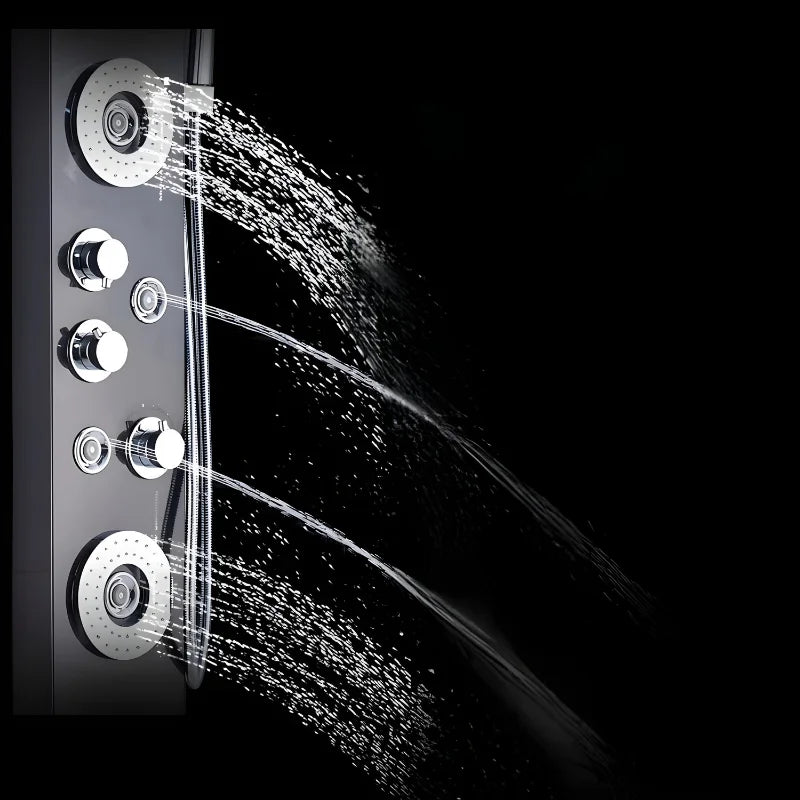 Colonne De Douche Hydromassante Noir