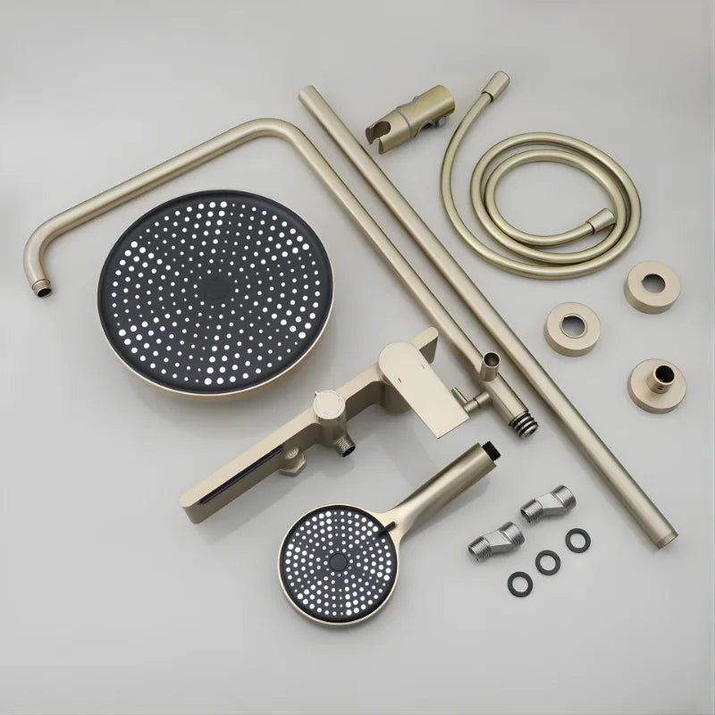 Colonne De Douche Or Brossé