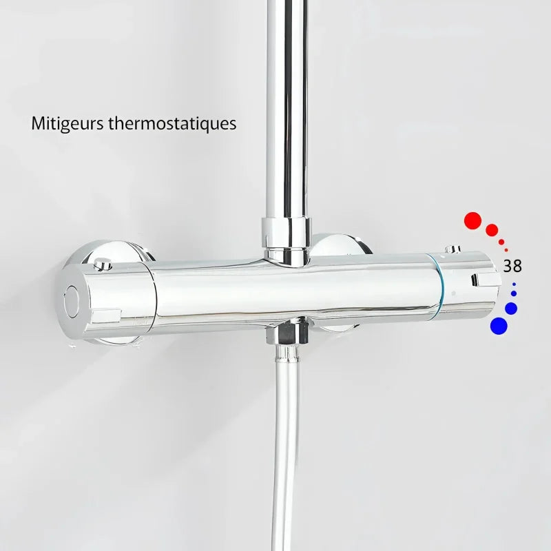 Colonne De Douche Thermostatique Acier