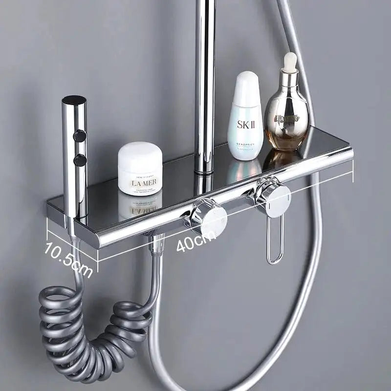 Colonne De Douche Thermostatique Acier Inox