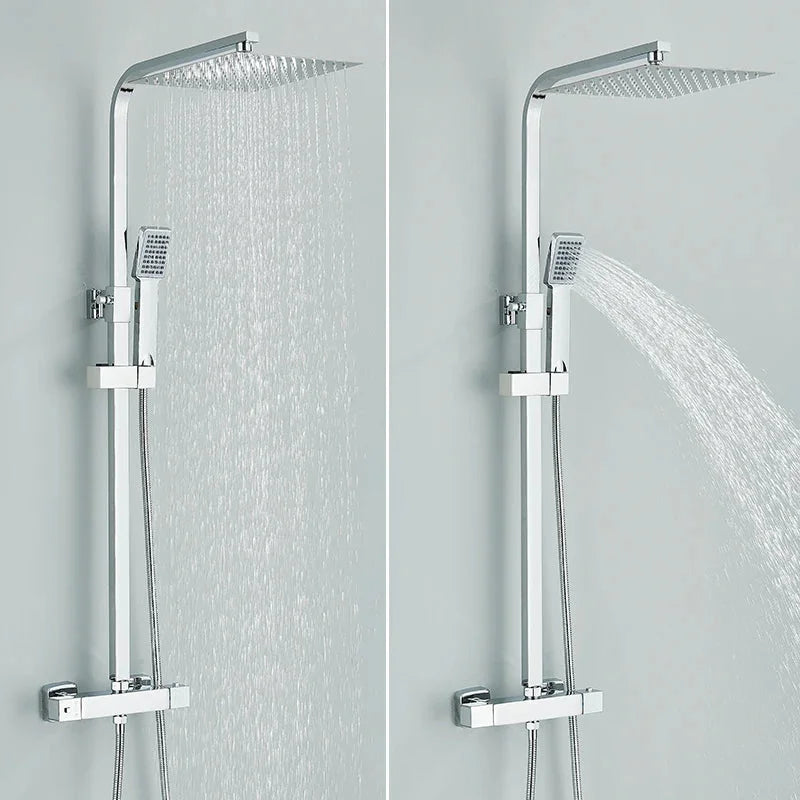 Colonne De Douche Thermostatique Carré