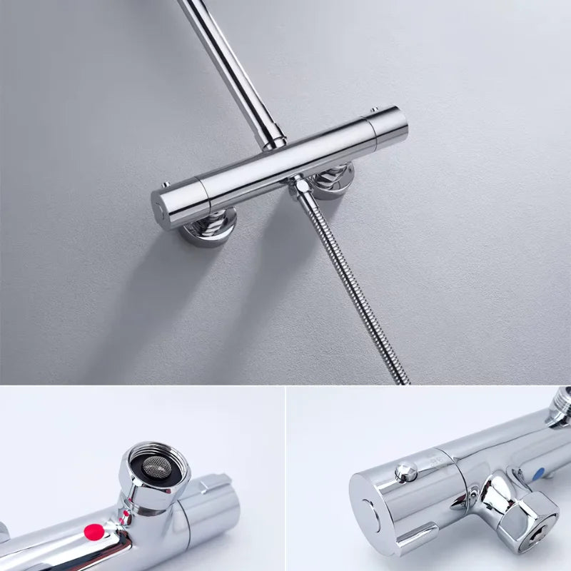 Colonne De Douche Thermostatique Chrome