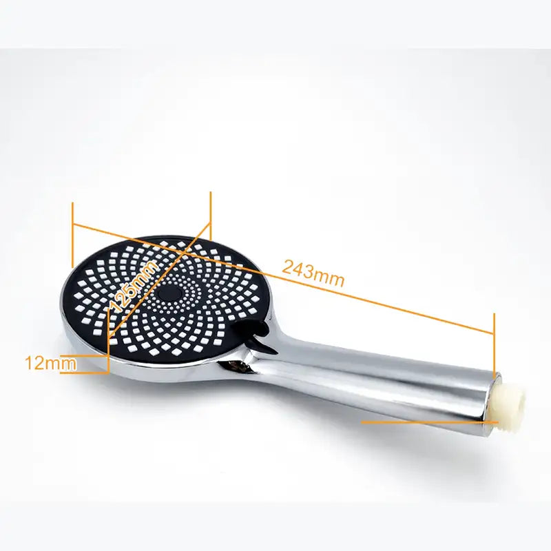 Colonne de Douche Thermostatique Chrome Gris - Avec Pommeau XXL & Douchette 3 Jets – Température Stable, Installation Murale Ajustable & Système Anti - Calcaire - Focett