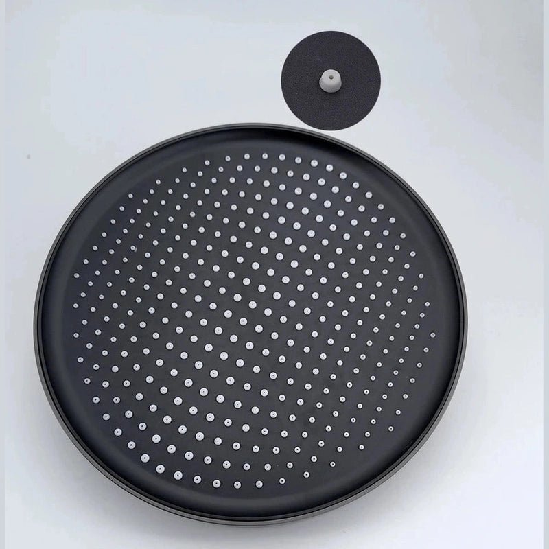 Colonne de douche Thermostatique Gris Brossé - Température Stable & Pommeau Rond 25cm” & Douchette 3 Fonctions – Design Moderne Multifonction - Focett