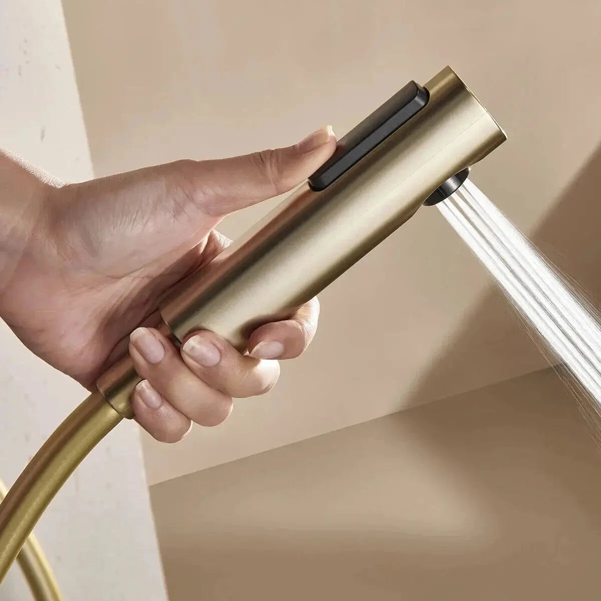 Colonne De Douche Thermostatique Or Brossé