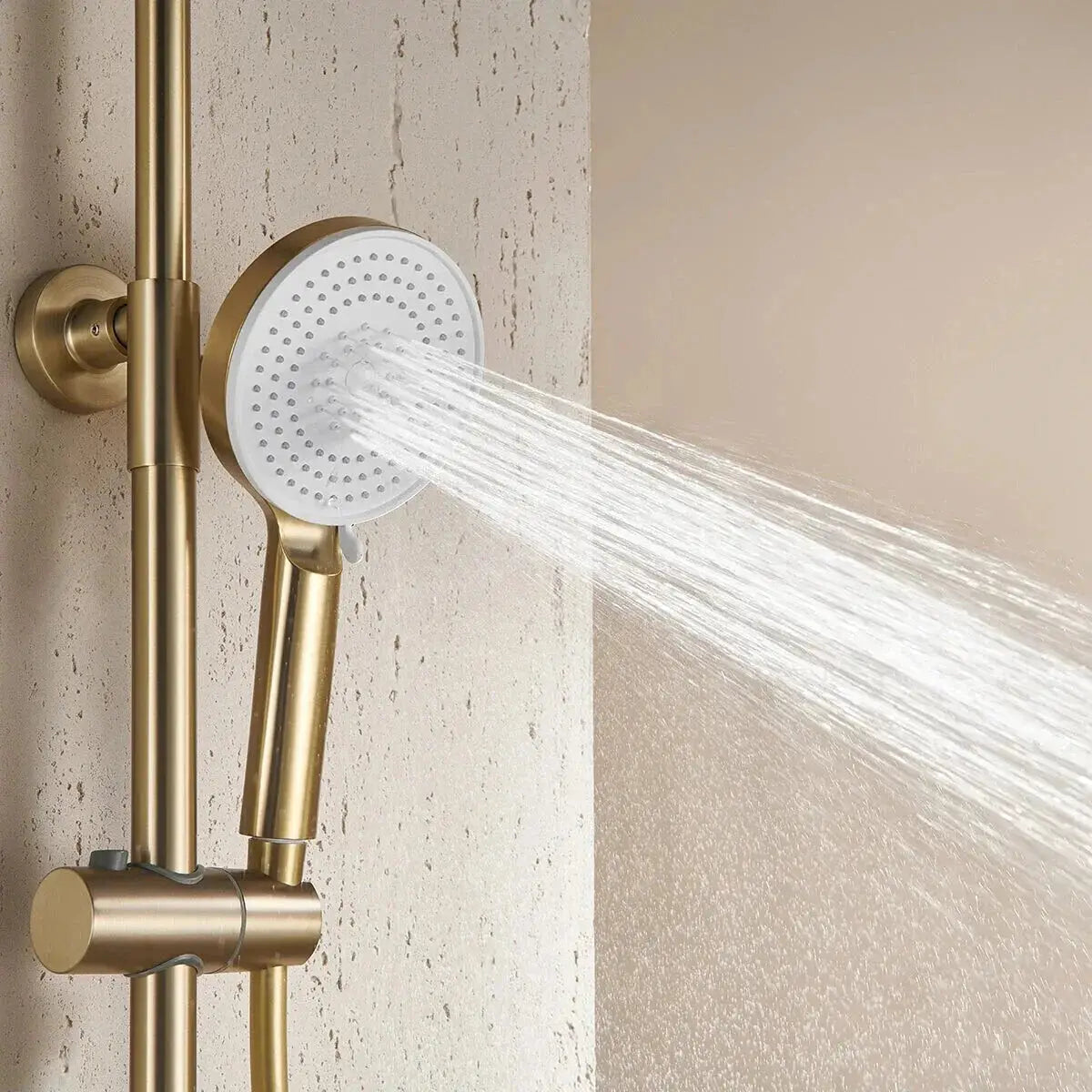 Colonne De Douche Thermostatique Or Brossé