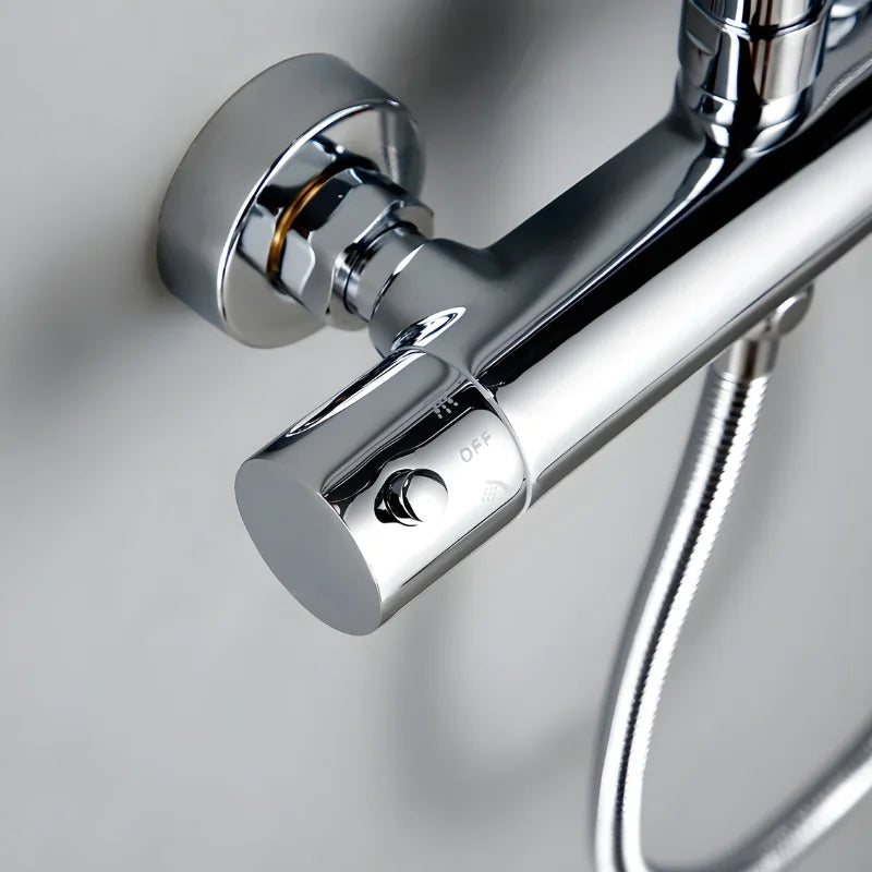 Colonne De Douche Thermostatique Or Rose