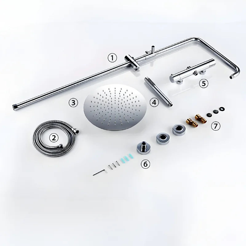 Colonne De Douche Thermostatique Or Rose