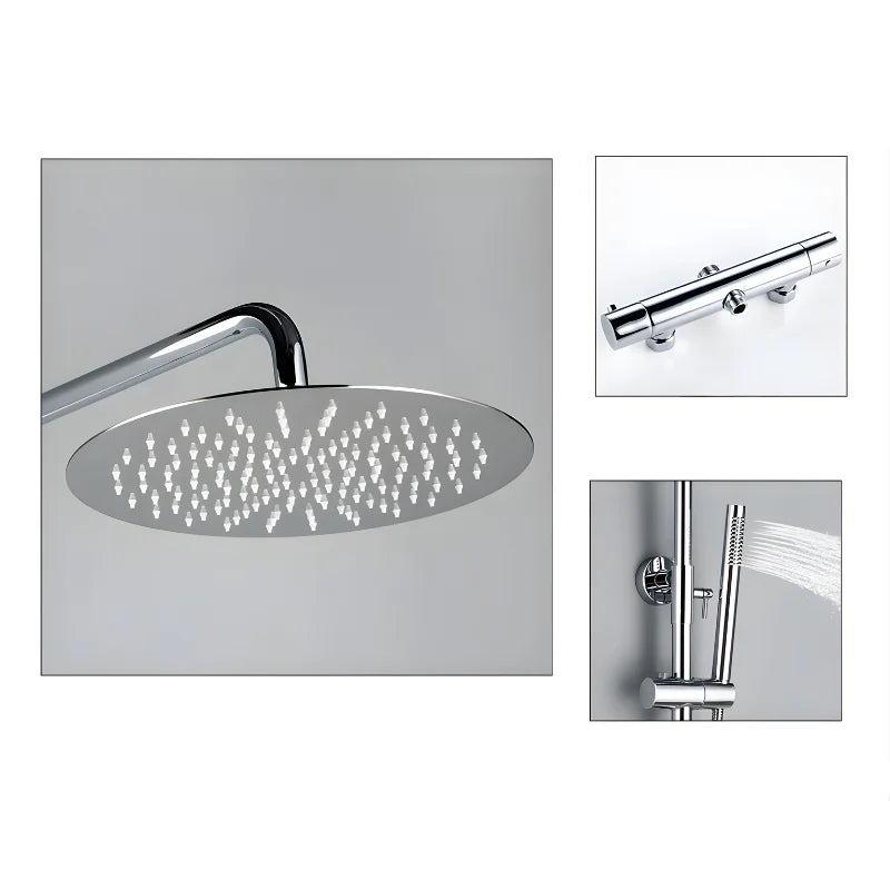 Colonne De Douche Thermostatique Or Rose