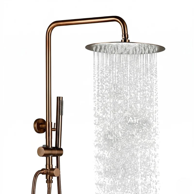 Colonne De Douche Thermostatique Or Rose