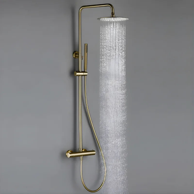 Colonne De Douche Thermostatique Or Rose