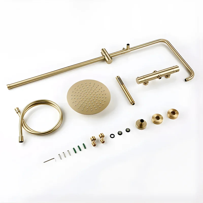 Colonne De Douche Thermostatique Or Rose