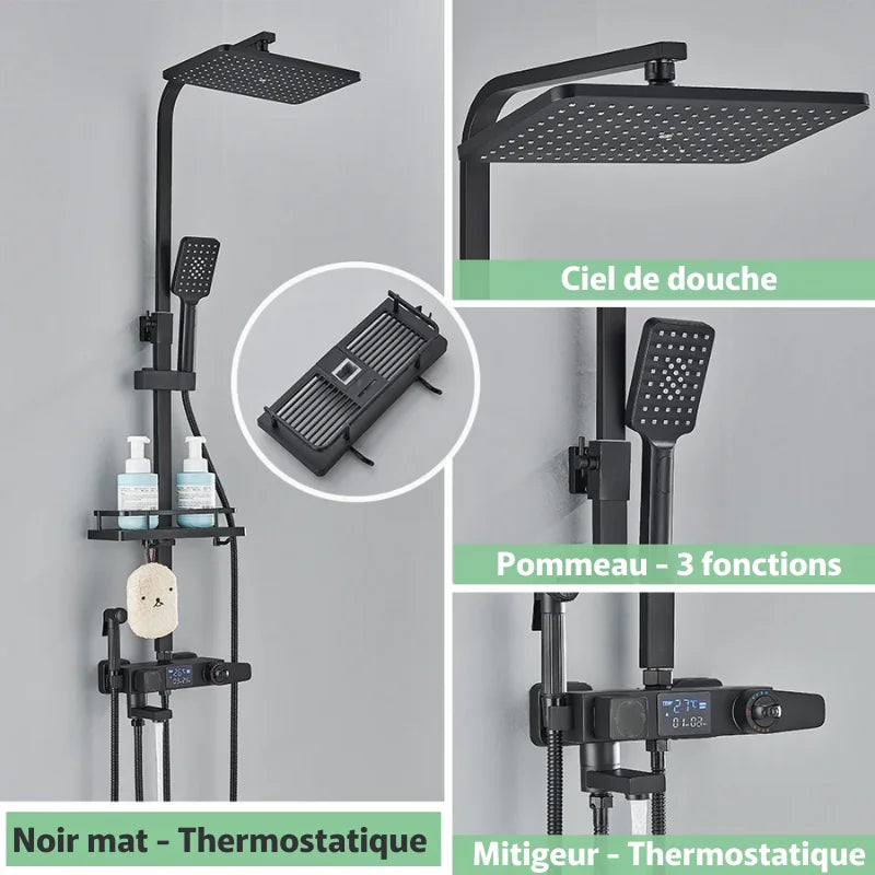 Colonne De Douche Thermostatique Telescopique