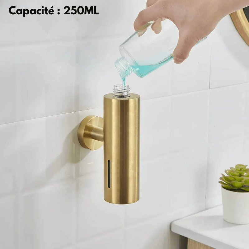 Distributeur de savon mural pour salle de bain moderne - Focett