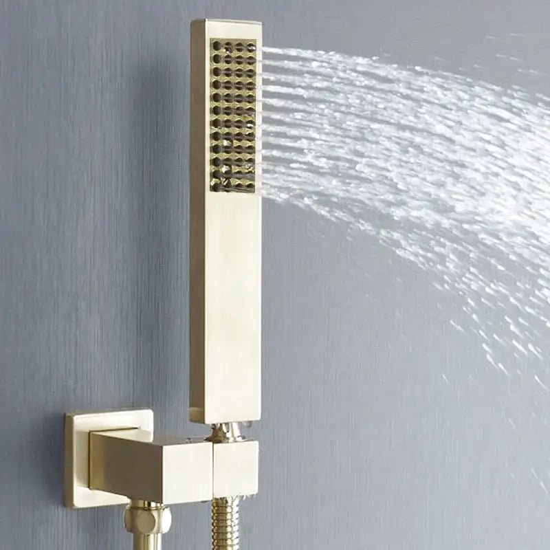 Douche Encastrée Luxe Finition Or