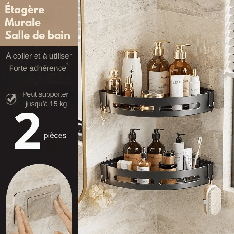 Étagère murale adhésive ultra résistante - sans perçage - Focett