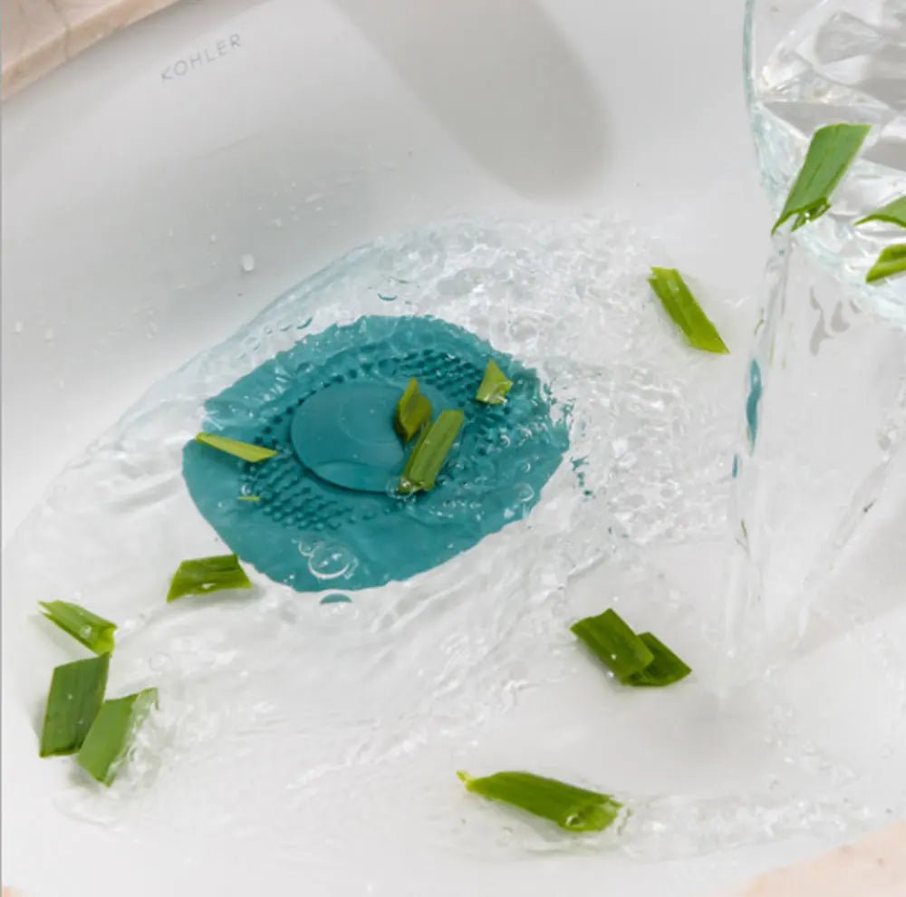 Filtre anti - cheveux douche & baignoire – souple, lavable, facile à poser - Focett