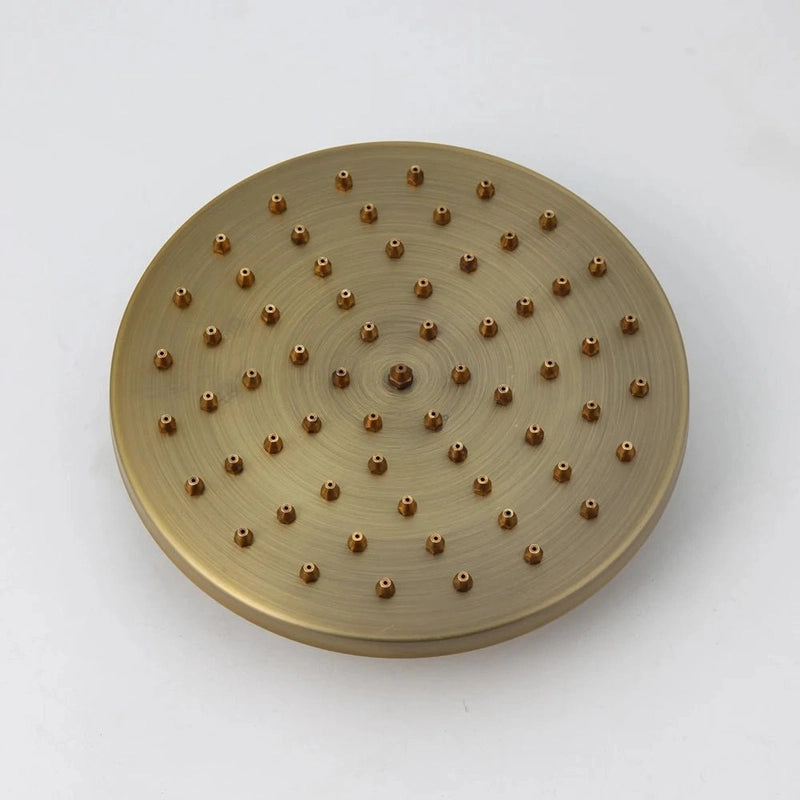 Colonne de Douche Rétro – Finition Laiton Vieilli, Style Classique avec Mitigeur et Système Douche Pluie