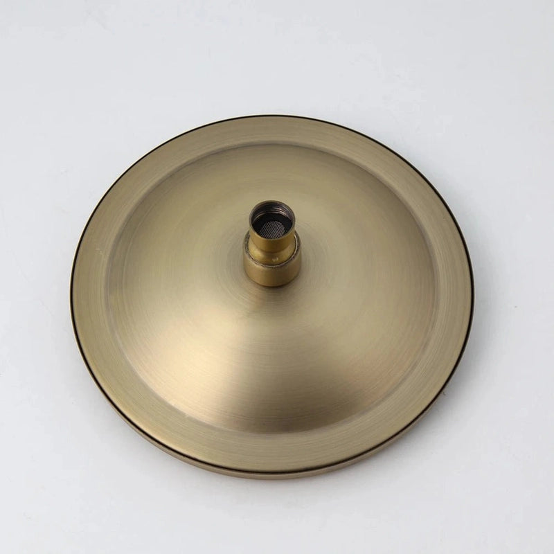 Colonne de Douche Rétro – Finition Laiton Vieilli, Style Classique avec Mitigeur et Système Douche Pluie