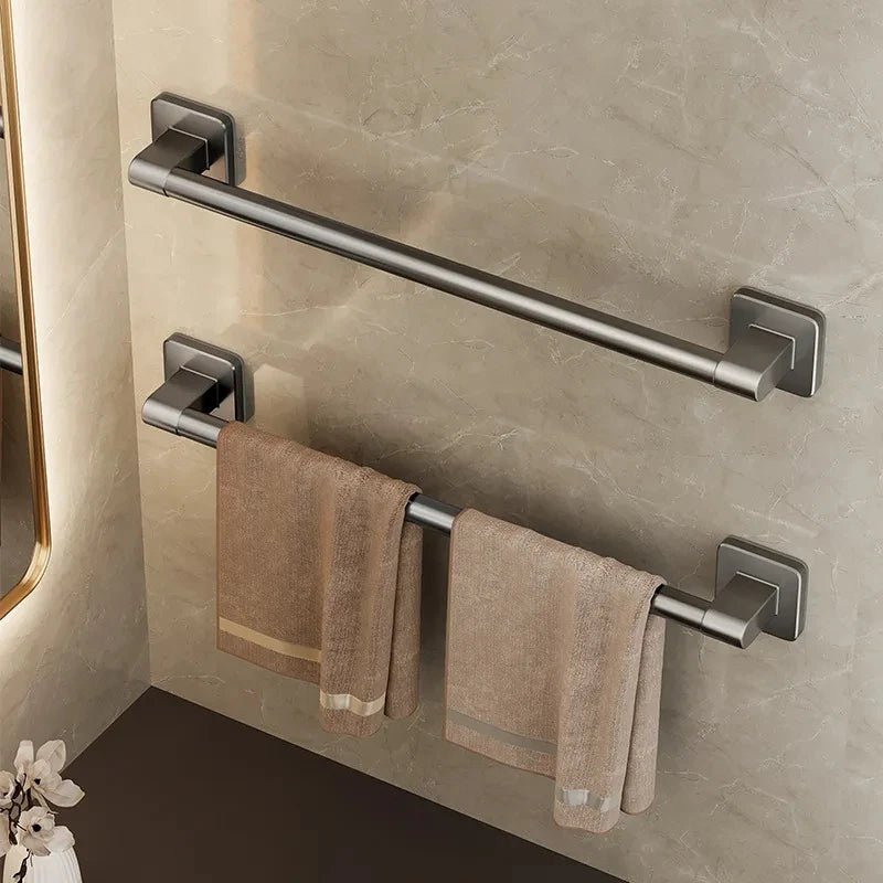 Porte - serviettes sans perçage – fixation adhésive avec ventouses puissantes - Focett