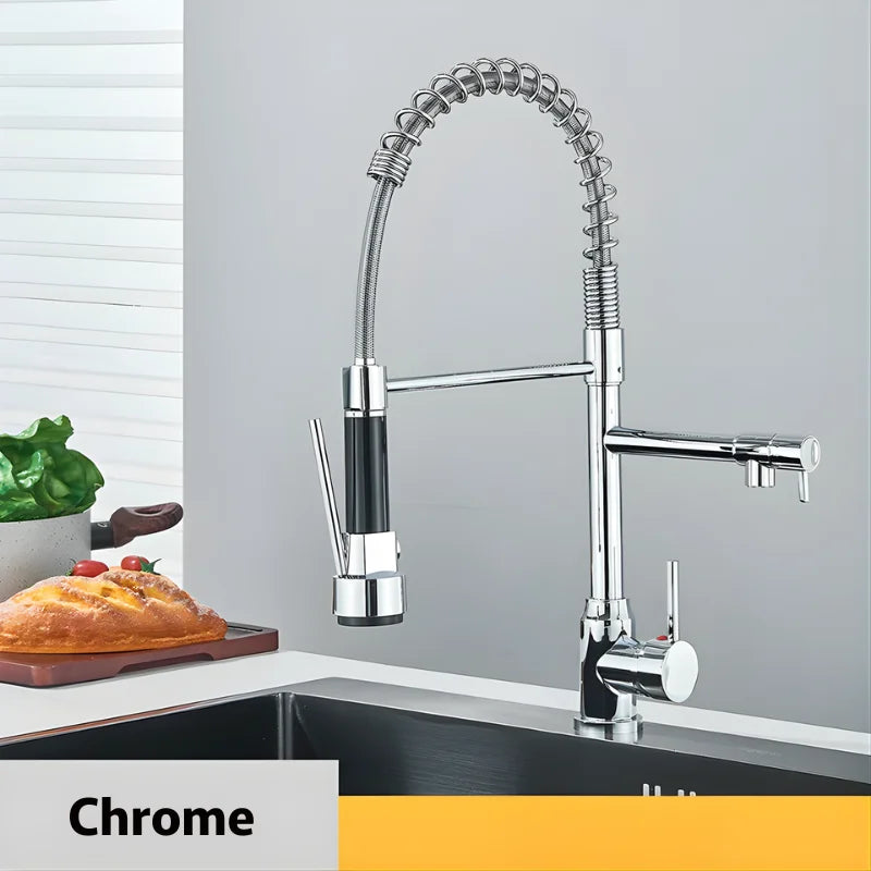 Robinet Cuisine Flexible Noir