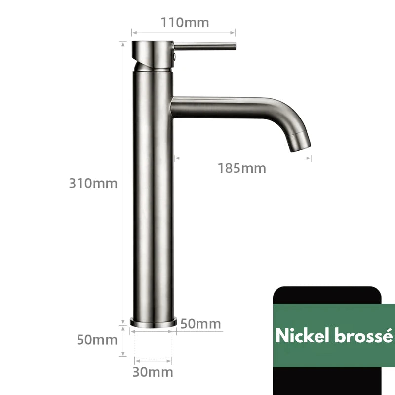 Mitigeur de lavabo en or – poignée ergonomique, installation facile et finition durable - Focett